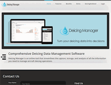 Tablet Screenshot of deicingmanager.com